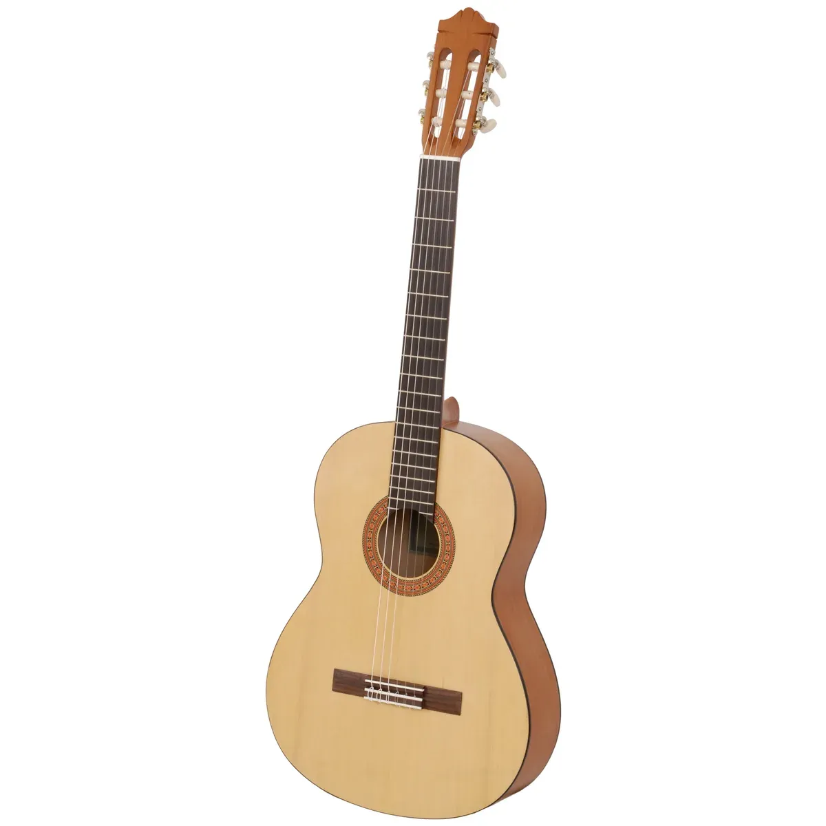 Kit Primeiro Violão: violão clássico com afinador, capotraste e suporte