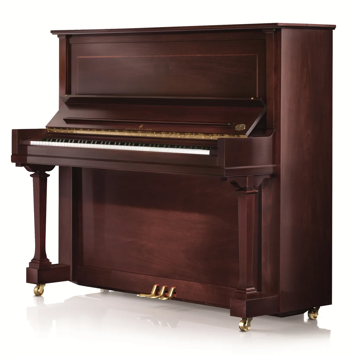 Piano de armário em acabamento mogno